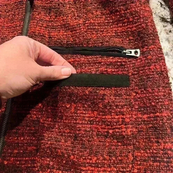 Size medium lucky brand moto zippered jacket - Picture 5 of 10